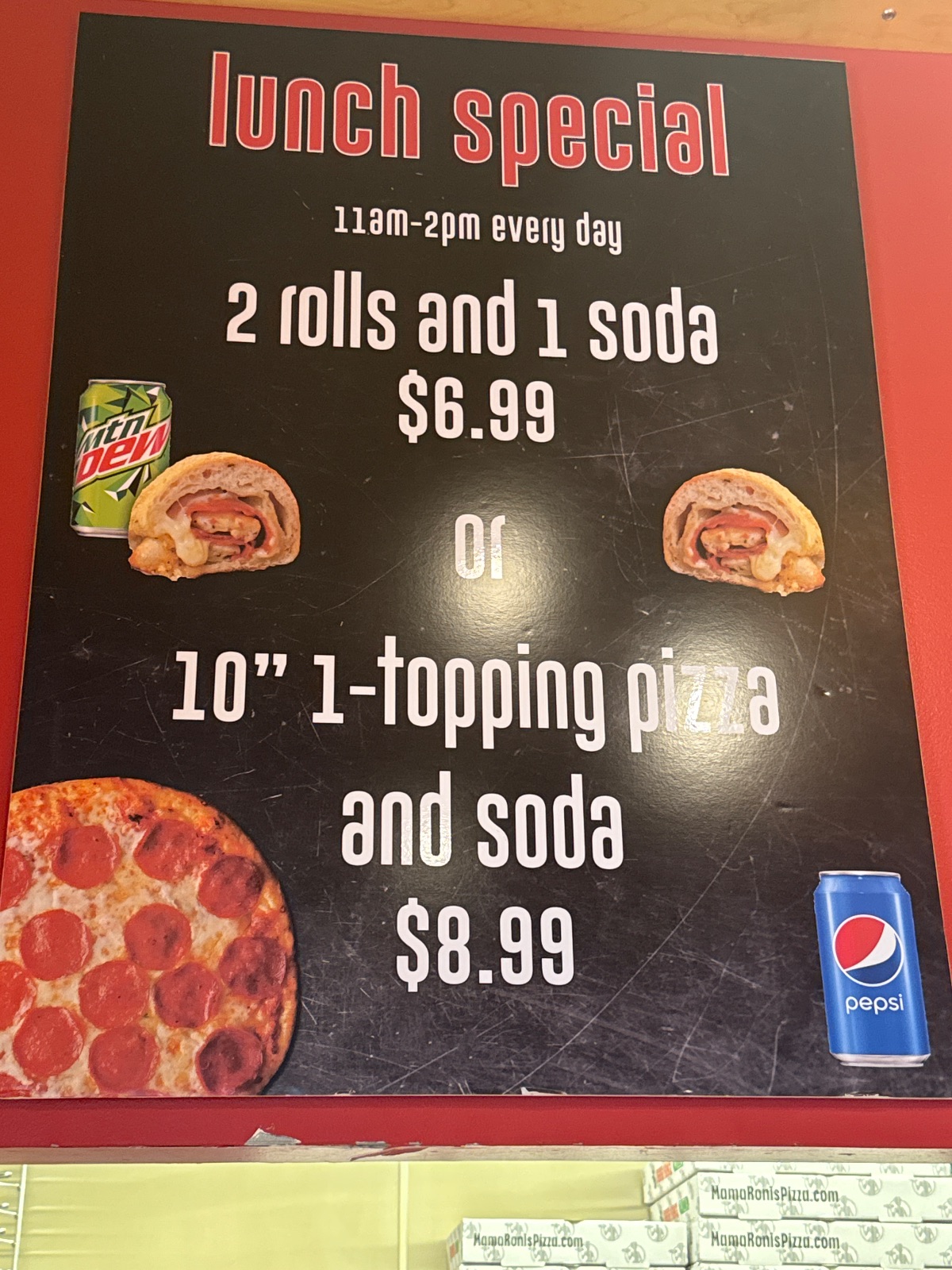 Mama Roni's Pizza Pizza deal in Longmont