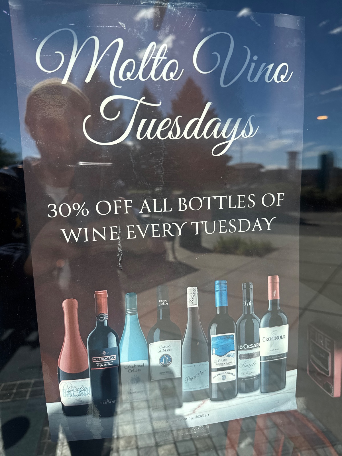 Caprese Trattoria Wine deal in Longmont