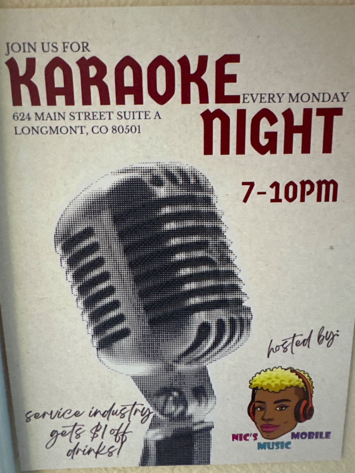 Drifters Karaoke deal in Longmont