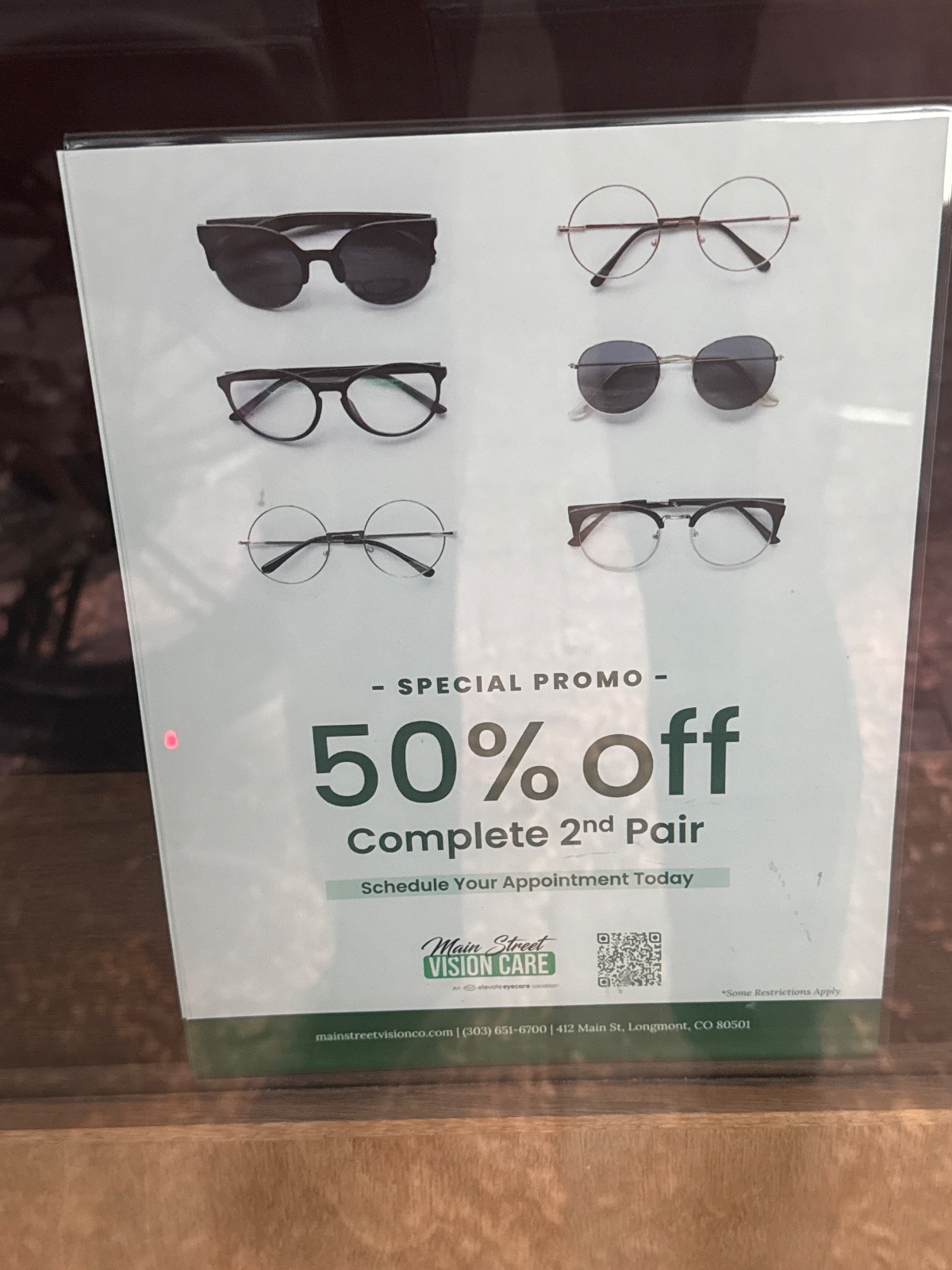 Main Street Vision Care Eye Care deal in Longmont