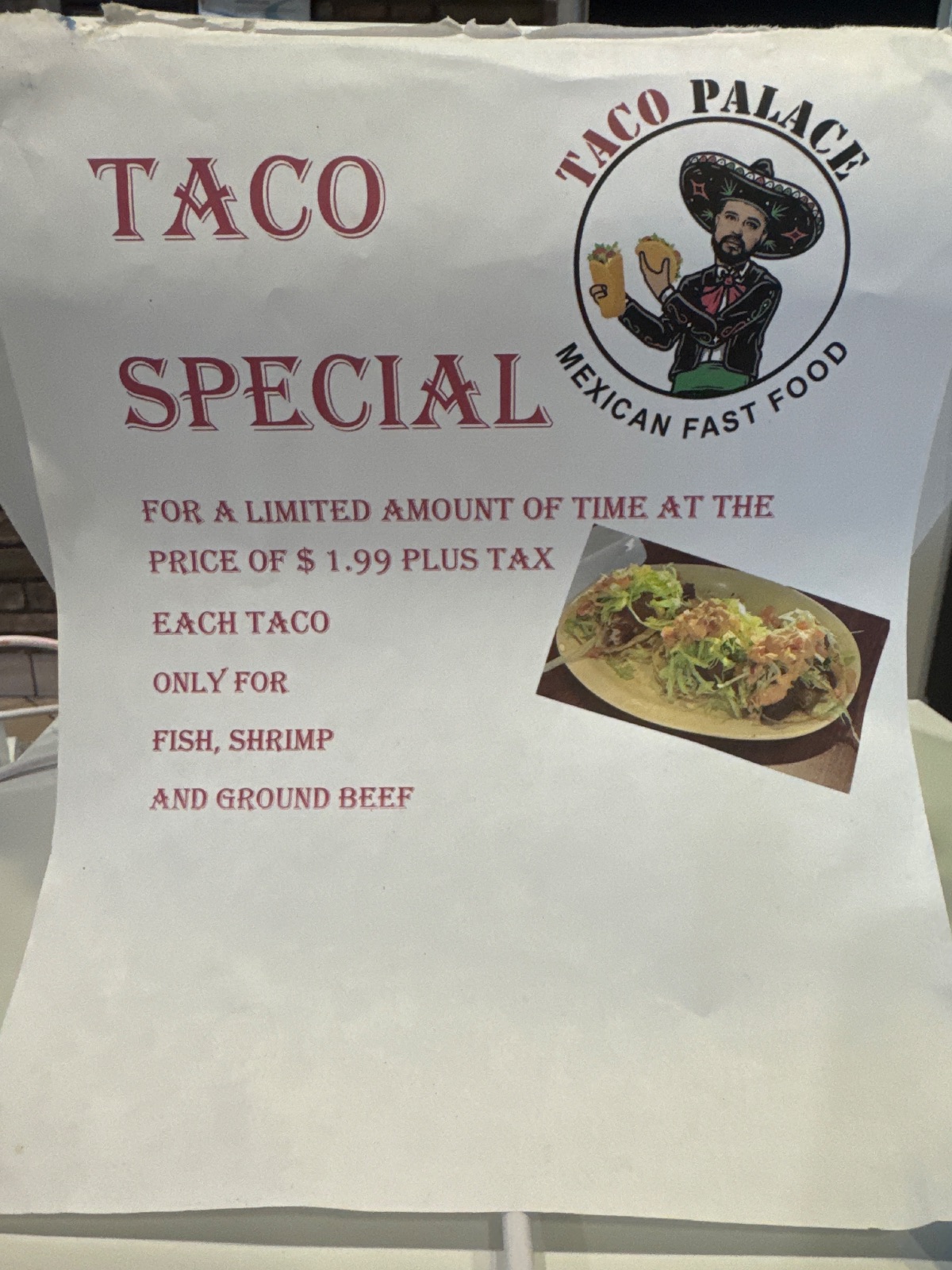 Taco Palace Longmont Mexican deal in Longmont