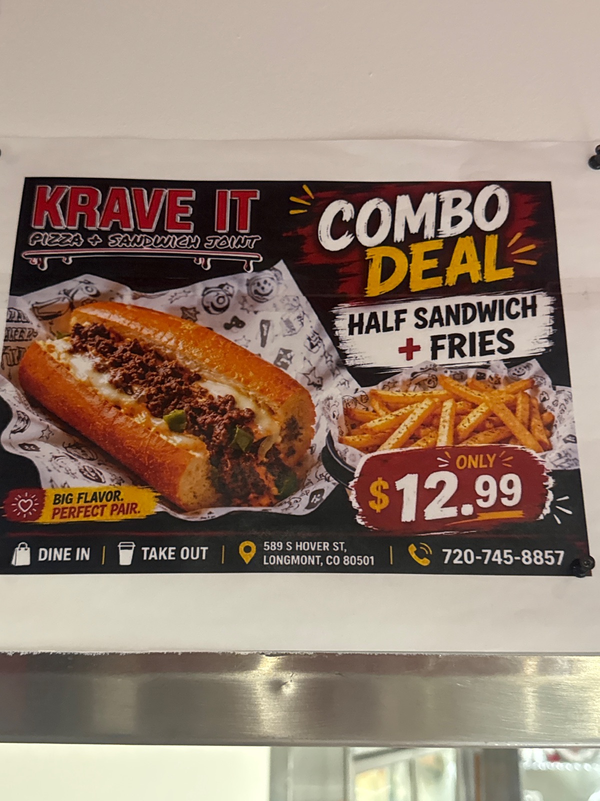 Krave It Pizza & Sandwich Joint Deli/Sandwich deal in Longmont