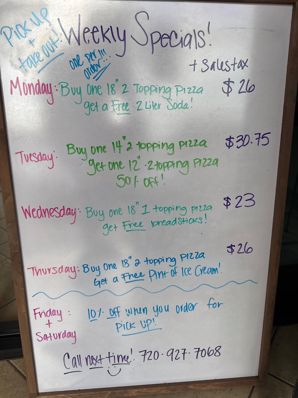Niwot Pizza Pizza deal in Longmont