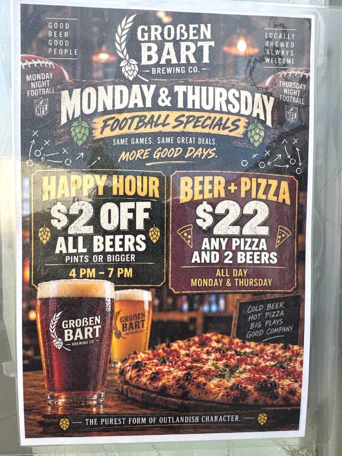 Grossen Bart Brewery Beer deal in Longmont