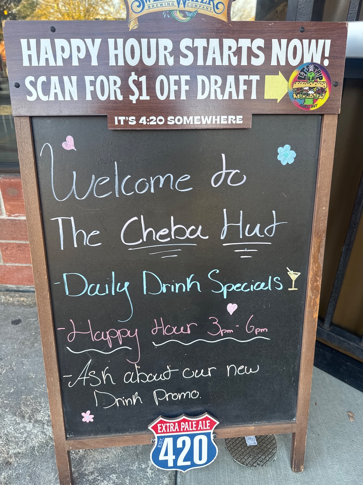 Cheba Hut "Toasted" Subs Beer deal in Longmont