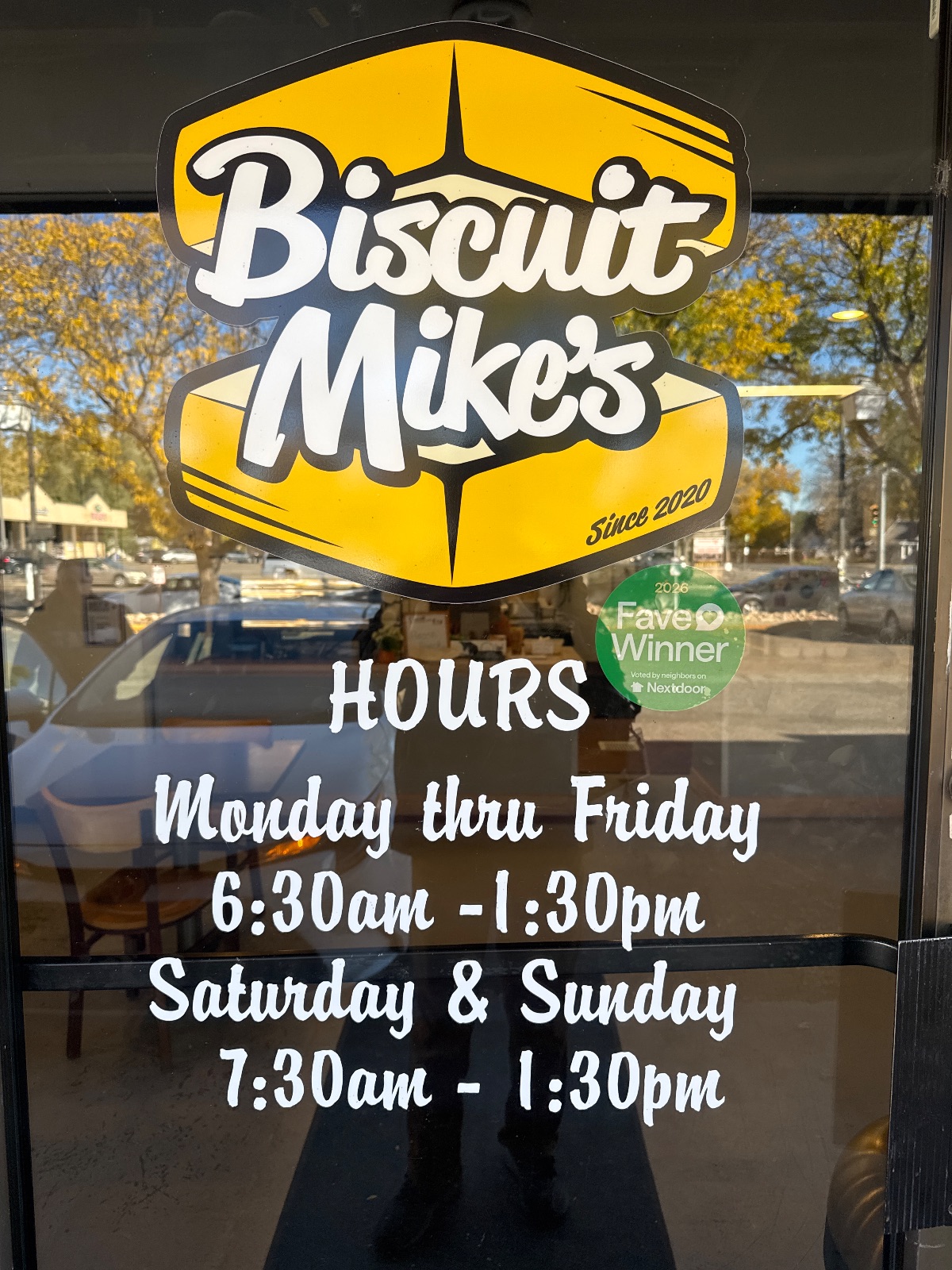 Biscuit Mike's military discount in Longmont