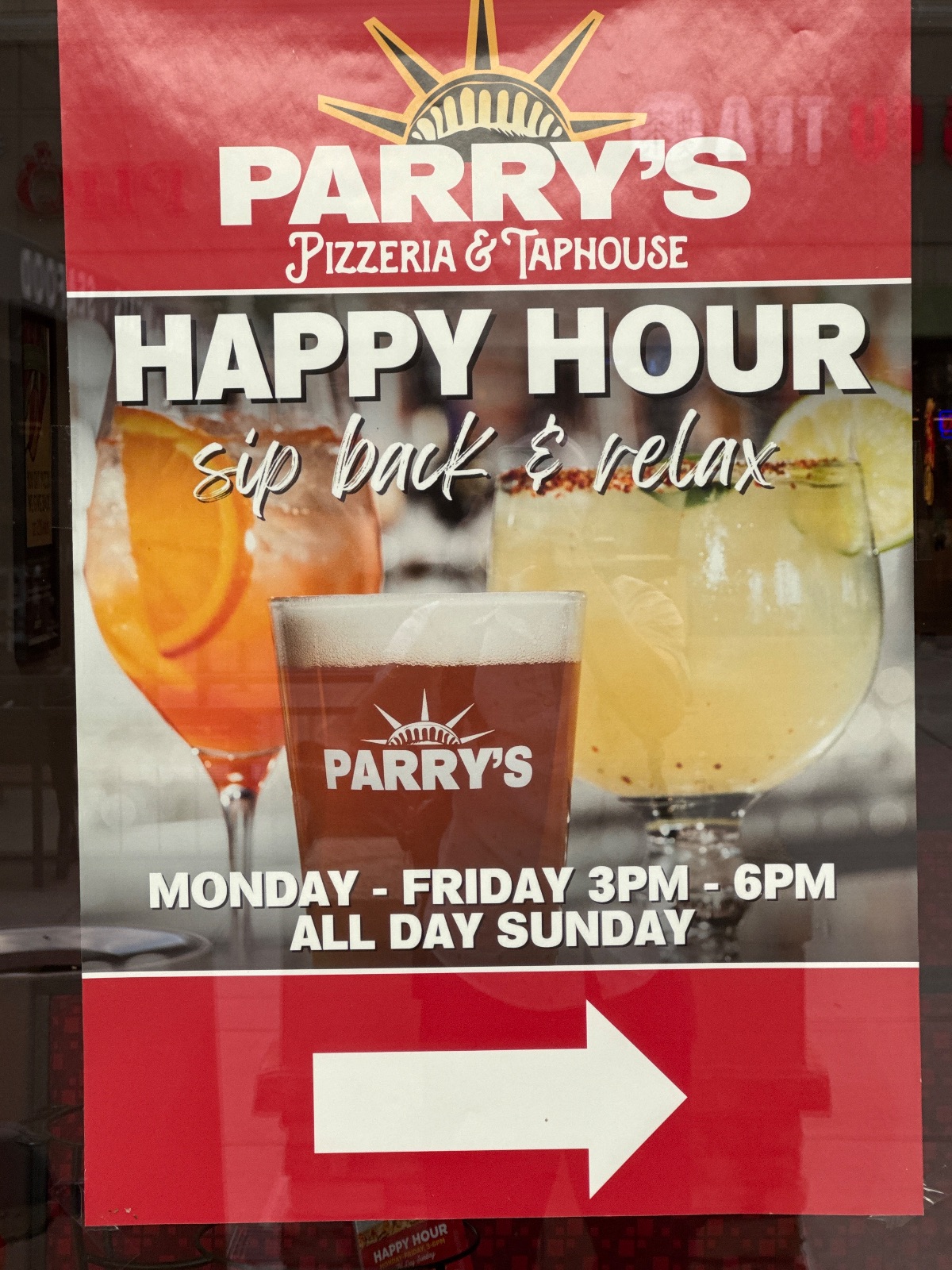Parry's Pizzeria & Taphouse Happy Hour deal in Longmont