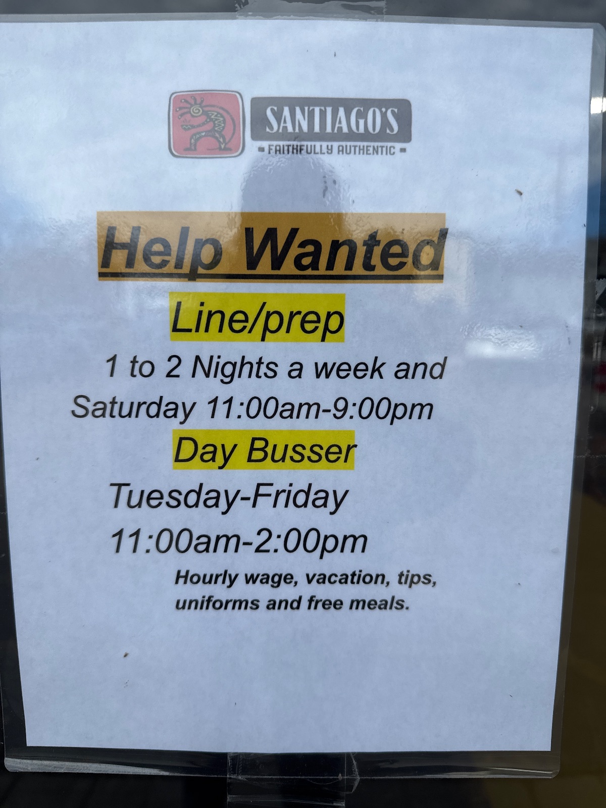 Santiago's Mexican Restaurant Part-time deal in Longmont